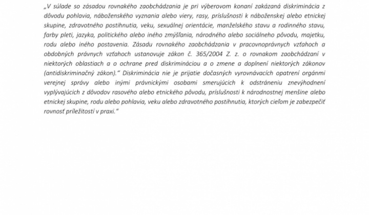 Aktuality / Výberové konanie obce Nižný Slavkov na pozíciu Rozvo